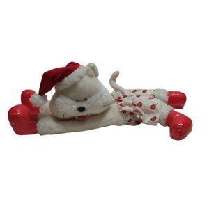 Sweet Stuff Doze Plush Stuffed Zip Storage Plush Cat 1994 Christmas 18 inch